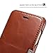 ICARERCASE iPhone 8 Case iPhone 7 Leather Case, Genuine Vintage Leather Side Open Case in Slim Thin Design, Flip Folio Style Cover with Magnetic Closure for Apple iPhone 7/8 4.7 Inch (Brown)