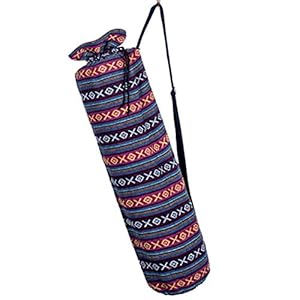 BTP! Handmade Yoga Mat Bag Totes Sling Bags Zipper Cotton Lining Ethnic Thai Adjustable Strap