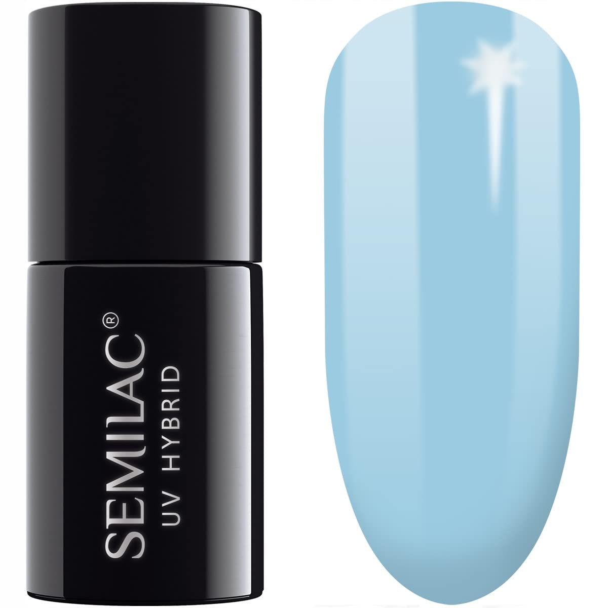 SEMILAC Extend Base 5in1 807 Blue - All-in-One Builder Gel for Nails - UV Gel Polish Soak Off