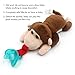 Baby Pacifier, Ztacking Pacifier Holder Infant Binky Nipple Teether Soothier Animal Monkey Toy Paci for Boys Girls - Non Toxic Removable Soothing