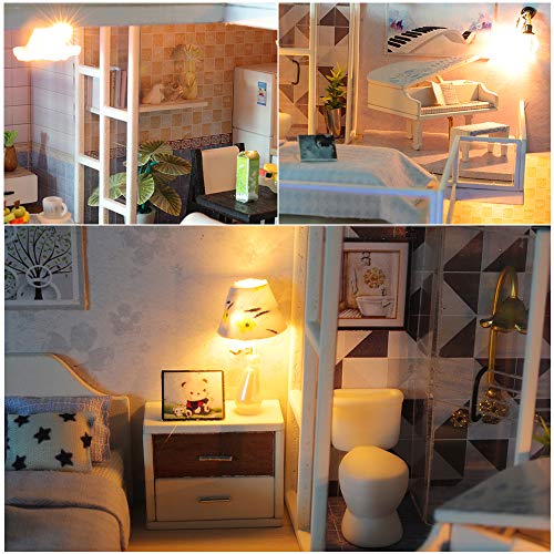 4 CUTEBEE+Dollhouse+Miniature+Furniture+Movement