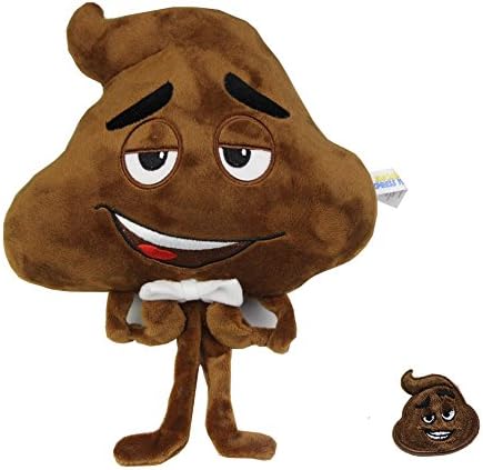 Emoji Movie Plush Doll Pillow Poop Face Cushion Emotion Stuffed Toys 8 inch