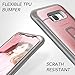 YOUMAKER Galaxy S8+ Plus Case, Heavy Duty Protection Kickstand Clip Holster Shockproof Case Cover for Samsung Galaxy S8 Plus (2017 Release) 6.2 inch Without Built-in Screen Protector (Rose Gold/Gray)