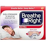 Breathe Right Extra Tan Drug-Free Nasal Strips for Nasal Congestion Relief, 44 count