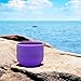 TOPFUND Purple B Note Crystal Singing Bowl Crown Chakra 8 Inch with Suede Mallet