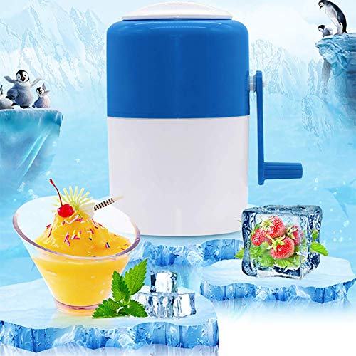 Eiscrusher Maschine, Mit 4 Edelstahlklinge ABS PP Eiszerkleinerer ideal für Softdrinks Cocktails oder kalte 14.5 X 22.5… – Bild 4