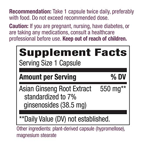 Nature’s Way Asian Ginseng, Promotes Vitality*, Traditional Adaptogen
