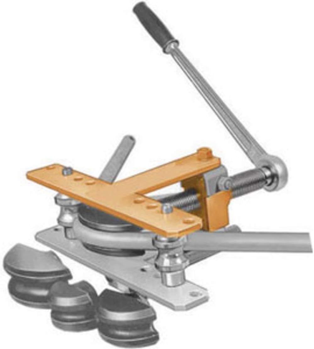Sicutool, Screw in Wheel Bender, with a Ratchet Wrench and 5 Dies to Bend Cold Tubes Without Filling. for poll Tubes 1/4-3/8-1/2-3/4-1.