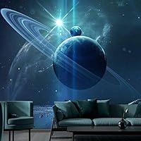 Wall Mural The Beautiful Space World Removable Self-Adhesive Wallpaper Wall Decoration for Bedroom Living Room - 66x96 inches