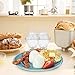 WEBSUN Boiled Egg Cooker Hard & Soft Egg Maker with Egg Separator AS SEEN ON TV, BPA Free Non Stick Boiled Egg Maker without Egg Shell