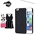 iPhone 6s Plus Case, [3D Mirror Series] Cards Holder Kickstand Wallet Style Protective Cover with Screen Protector for Apple iPhone 6 Plus / 6s Plus 5.5 Inch (Black)