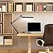 YOUKOYI A16S Metal Adjustable Swing Arm Desk Lamp with Clamp, Touch Control Table Lamp with Stepless Dimming, 3 Color Modes, Memory Function Eye-Caring Desk Light for Home/Office/Work/Study/Reading
