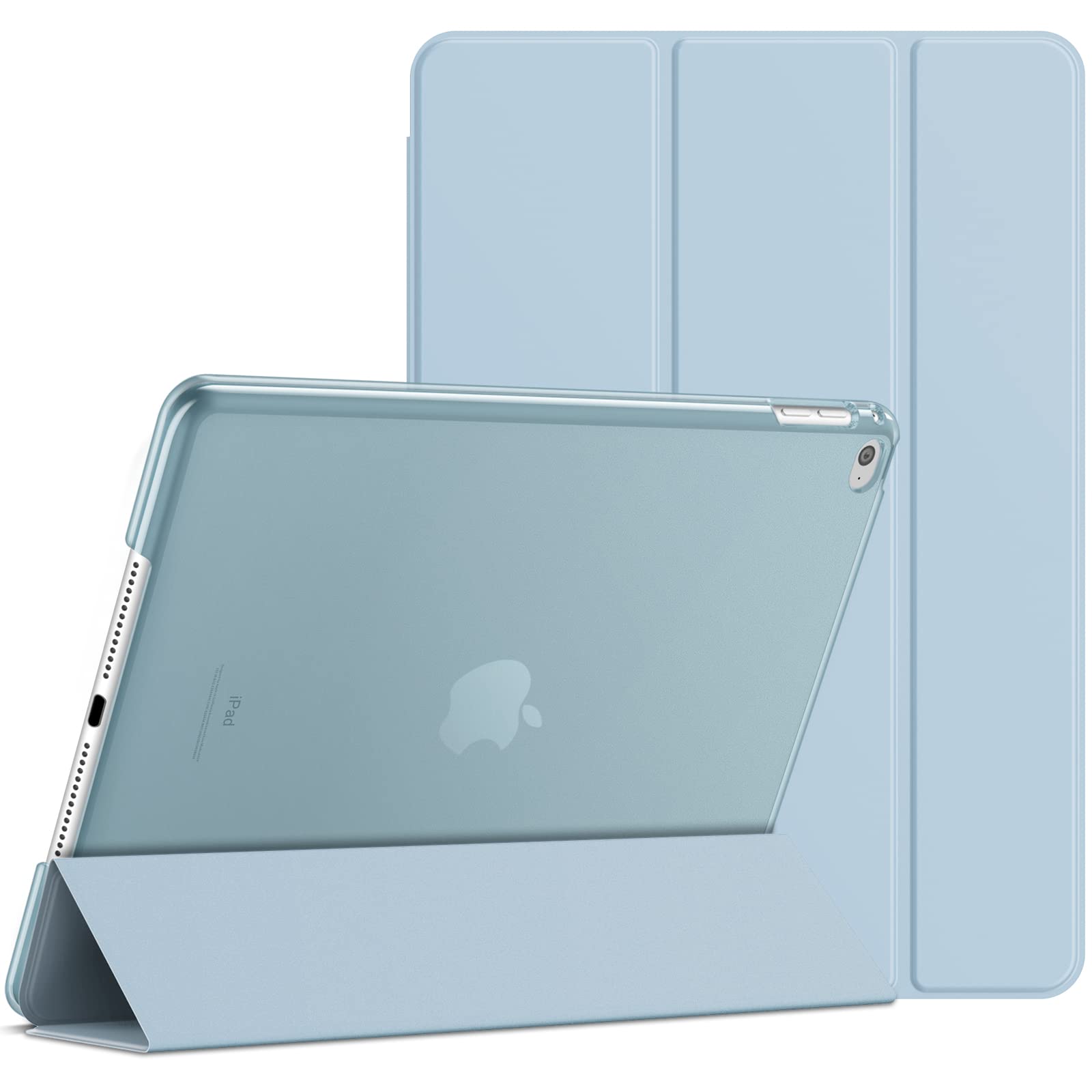 JETech Case for iPad Air 2 (Not for iPad Air 1st Edition), Smart Cover Auto Wake/Sleep (Light Blue) โ image 1