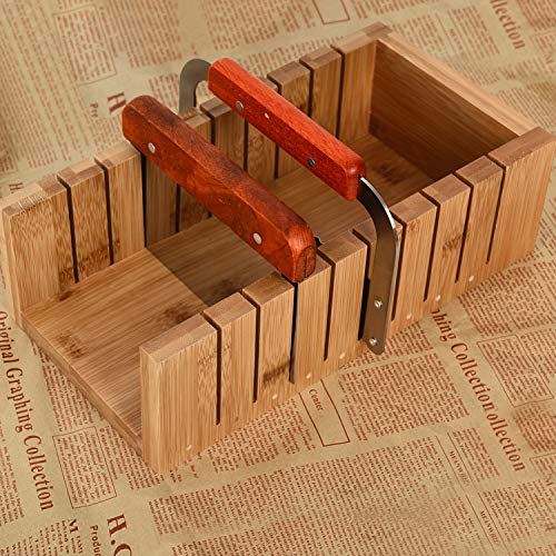 YoleShy Soap Cutter Set, Wood Molds Tool for Soap Making Loaf Cutting, Bar Cutter Kit with 2 PCS