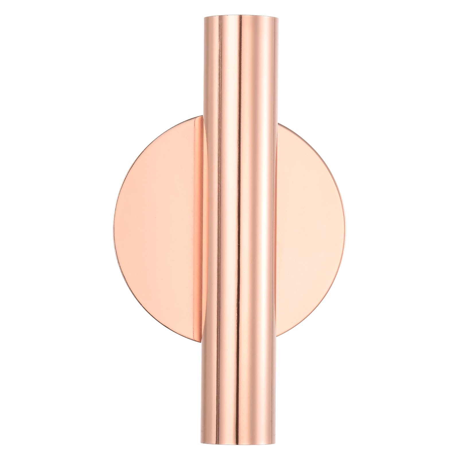 PATIKIL Wall Flower Vase Tube, Metal Floral Tubes Wall-Mounted Flower Tube Dried Flower Vase Racks for Flower Display Decoration, Rose Gold