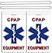 2X Medical CPAP Equipment Luggage Tags TSA Carry-On CPAP BiPAP APNEA POC APAP Respiratory Device