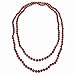 MGR MY GEMS ROCK! Endless Infinity Style 8MM Semi-precious Genuine Red Jasper Stone Beaded Necklace, 60