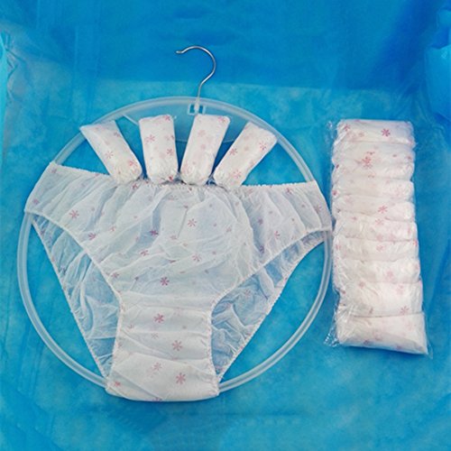HERME 10 Pcs Hospital Underwear Maternity Pregnancy Panties Disposable