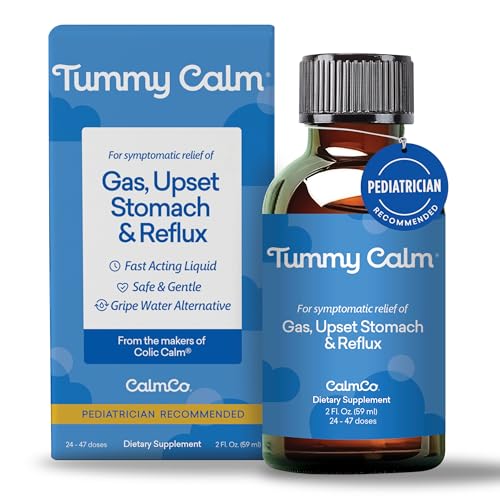 Tummy Calm Dr. Kids Children’s Gas Relief & Upset Stomach Support, Gas Drops for Newborns & Kids, Safe & Gentle Oral Solution, Natural Constipation Relief, 5 Fl Oz (Pack of 1)