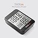 Hygrometer Thermometer, TACKLIFE Digital Indoor Temperature Humidity Gauge with Alarm Clock, MAX-MIN Mode, Current Time/Date Display - HM02