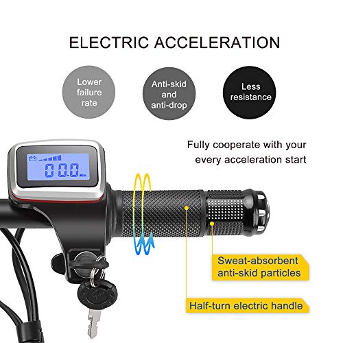TopMate ES30 Electric Scooter Mini Foldable Tricycle Weight 14KG with 3 Gears Speed Limit 6-12-20KM/H | Full Charge 30KM Range | Especially Suitable for People Need Mobility Assistance and Travel