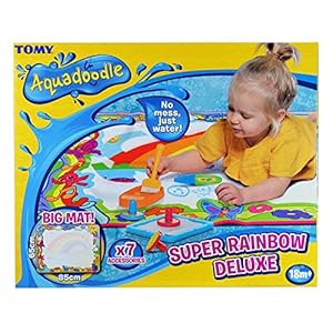 Aquadoodle-Super-Rainbow-Deluxe-Large-Water-Doodle-Mat-Official-TOMY-No-Mess-Colouring-Drawing-Game-Suitable-for-Toddlers-and-Children-From-18-Months Aquadoodle Super Rainbow Deluxe Large Water Doodle Mat, Official TOMY No Mess Colouring & Drawing Game, Suitable for…