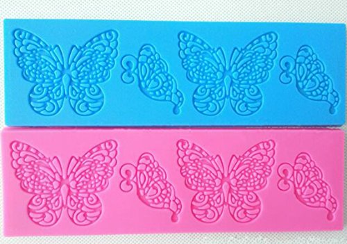 YOYOSTORE Silicone Sugar Edible Butterfly Cake Embossing Mold Mould Decoration gum paste cupcake topper tool icing candy imprint baking moulds sugarcraft - Thumbnail 3