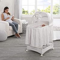 simmons kids silent auto gliding bassinet