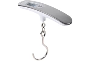 Electronic Weight, Travel Hanging Digital Luggage Scale with High Precision Sensor LCD Display and Stainless Steel Hook for P