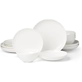 Lenox Studio 1414 Coupe Bone China 16-Piece Dinnerware Set for 4 | dishwasher safe | plates and bowls sets for kitchen and dining | 10.98 inch plate, dish set, dishes, chip resistant