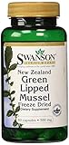 Swanson Green Lipped Mussel (freeze dried) New Zealand Joint Health Supplement 500 mg 60 Capsules