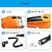 Car Vacuum Cleaner High Power Dust Buster Handheld Vac Pet Hair Crumbs Cleaner 120W 4000PA with 4.5 Meter Cord 12V (Orange)