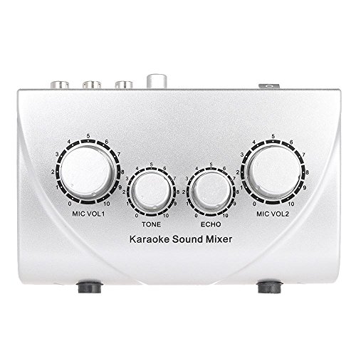 Nobsound Karaoke Sound Echo Mixer KTV Effects Reverb MIC Preamp For Home Audio DVD System