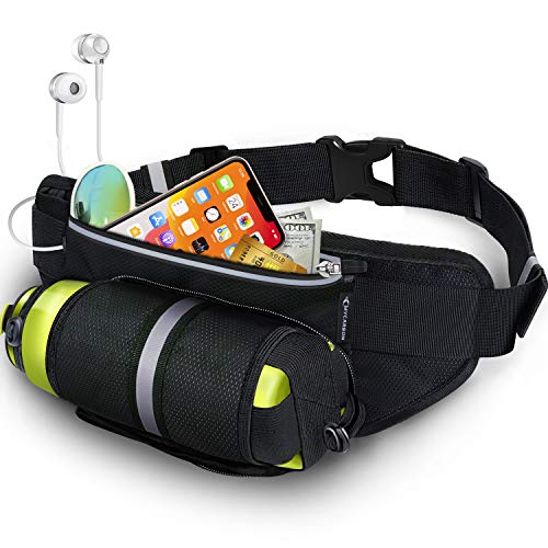 MYCARBON Fanny Pack Waist Pack with Water Bottle Holder Running