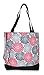 Ever Moda Floral Tote Bag (Pink)