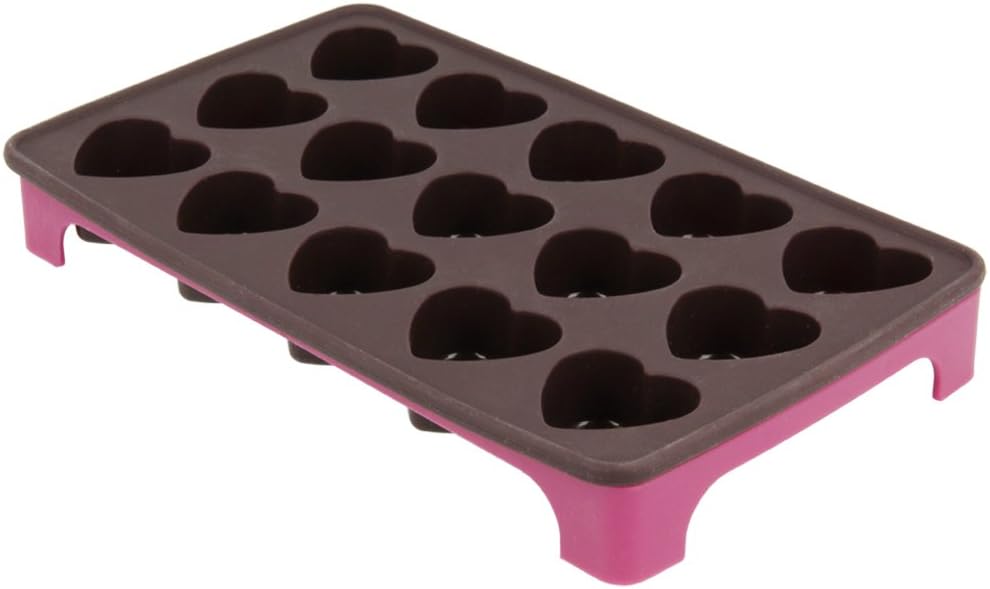 Metaltex 222210080 Herz Schokoladen-, Pralinenform aus Silikon, 15er Form