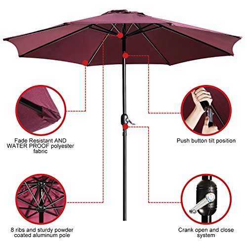 1 UHINOOS+Umbrella+Polyester+Umbrella+Fade+Resistant