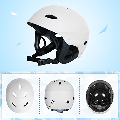 Vihir Adult Water Skate Bike Helmet Multi Sports Skateboard Scooter Men Women Dial Helmet, White, L - Thumbnail 5
