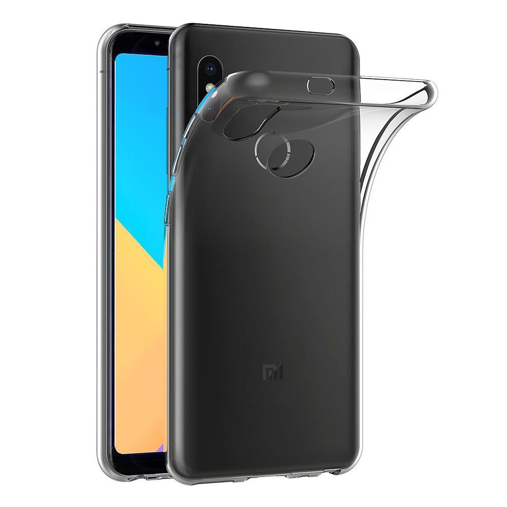 MaiJin Case for Xiaomi Mi A2 / Mi 6X (5.99 inch) Soft TPU Rubber Gel Bumper Transparent Back Cover