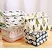 wellhouse 4 Pack Small Tree Printing Non-Woven Storage Box Foldable Organizer Cube Basket Bin Container Box for Clothes Book Socks (Tree-4 Pack)