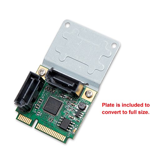 I/O Crest Mini PCI-e PCI Express 2 Port SATA III RAID Controller half size Components Other SI-MPE40095