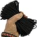 IJB MilSpec Paracord Black 110 ft. Hank,Military Survival Braided Parachute 550 Cord.Plus 2 eBooks.,Black 8 Or 11-Strand Milspec,8-Strand MilSpec,110 Ft. Hank,LYSB00HNZ7LN4-SPRTSEQIP