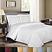 Royal Hotel Bedding Striped Duvet Covers 100% Cotton Soft and Breathable Cotton 300 Thread-Count 3 Piece Duvet Cover Set with Button Closure, Stripes Bedding, King/California-King Size, White