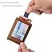 Men's Genuine Leather RFID Blocking Wallet With Money Clip For Men Father Husband Boyfriend Slim Bifold Profile (BROWN)