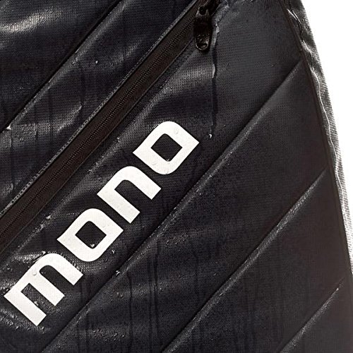 Mono M80-VEB-BLK-U Vertigo Electric Bass Hybrid Guitar Case Gig Bag for Solidbody Bass Guitar with Carry Straps Bundle in Black with Clip On Guitar Tuner and Zorro Sounds Guitar Polishing Cloth