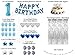 First Birthday Decorations For Boy 114 Pk One Balloon 1 Balloon For First Birthday, First Birthday Cake Topper, 1st Birthday Photo Banner, First Birthday Hat First Birthday Crown 1st Birthday Backdrop