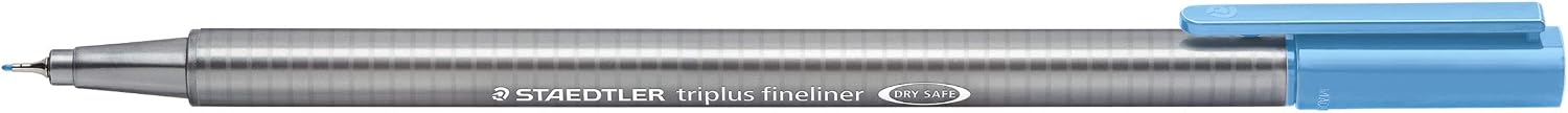 STAEDTLER Triplus 334-32 Fineliner Pens Ergonomic Triangular Shape High Quality Superfine Tip Line Width 0.3 mm Set of 10 Sky Blue - Image 3