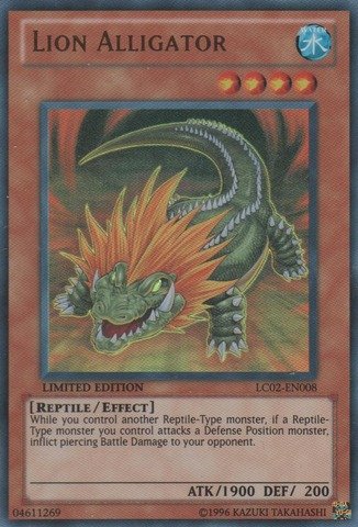 Yu-Gi-Oh! - Lion Alligator (LC02-EN008) - Legendary Collection 2 - Limited Edition - Ultra Rare