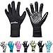 Neoprene Gloves Diving Wetsuit Gloves Anti-Slip Flexible Thermal with Adjustable Waist Strap for Snorkeling Scuba Diving Spearfishing Surfing Kayaking Rafting Sailing All Watersports (Black, S)