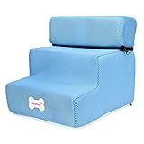 Blackzone 3 Steps Pet Stairs for Puppy Cats,Multi